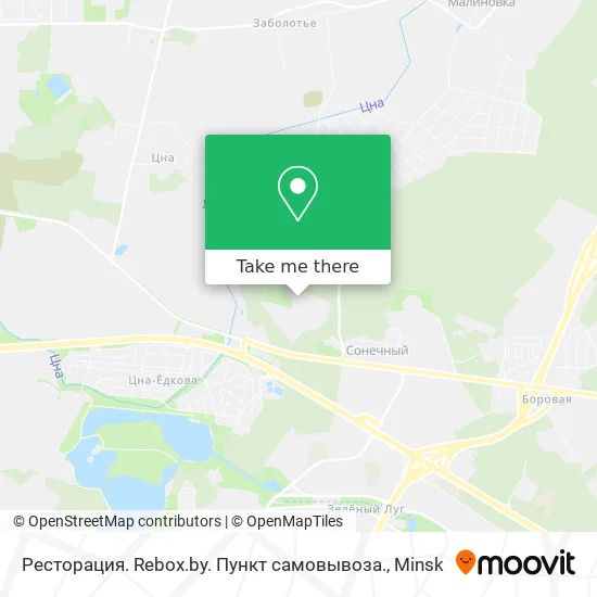Ресторация. Rebox.by. Пункт самовывоза. map
