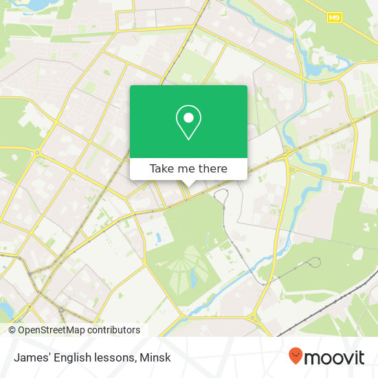 James' English lessons map