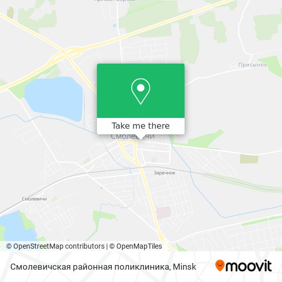 Смолевичская районная поликлиника map