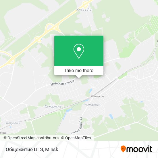Общежитие ЦГЭ map