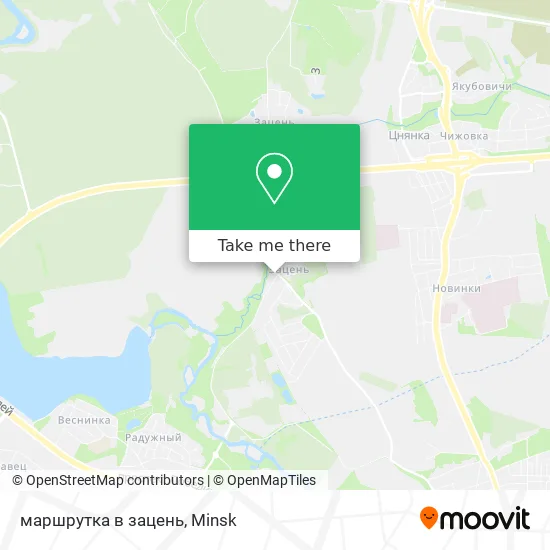 маршрутка в зацень map