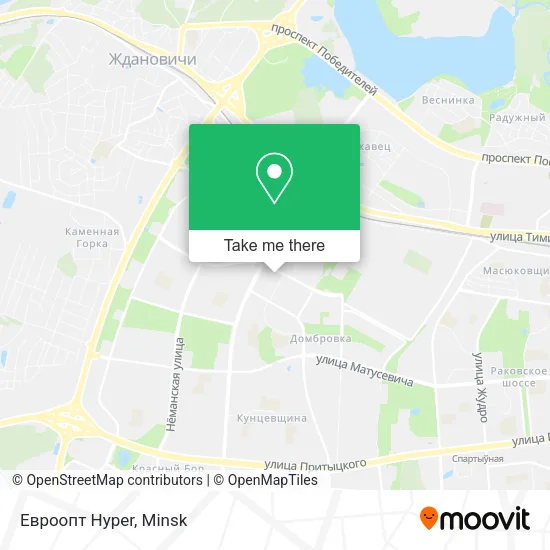 Евроопт Hyper map