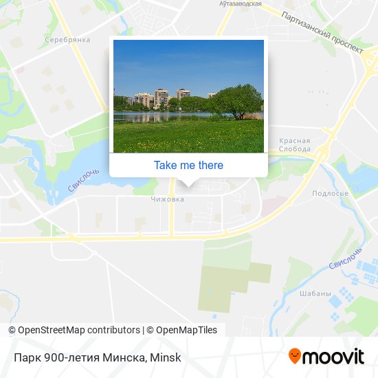 Парк 900-летия Минска map