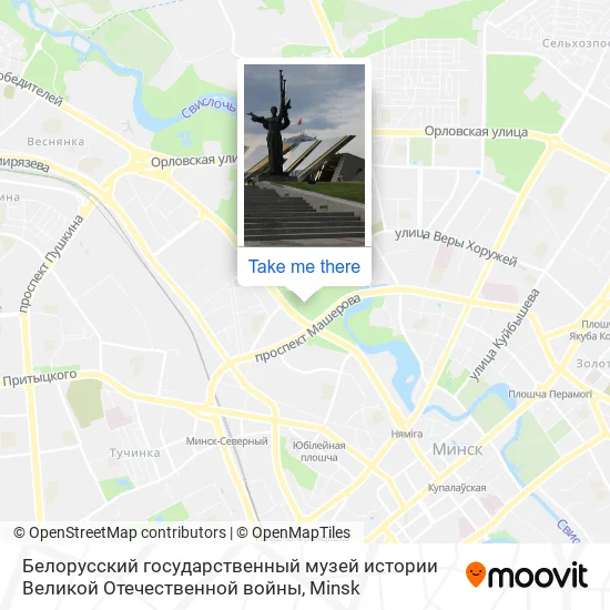Белорусский государственный музей истории Великой Отечественной войны map