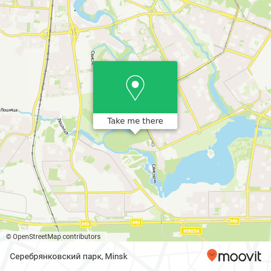 Серебрянковский парк map