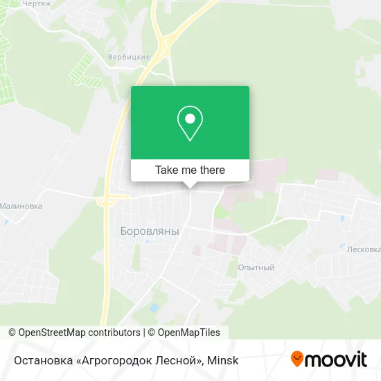 Остановка «Агрогородок Лесной» map