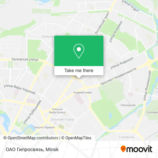 ОАО Гипросвязь map