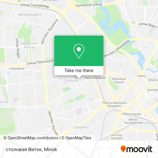 столовая Виток map