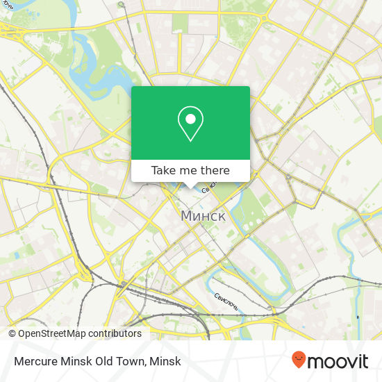 Mercure Minsk Old Town map