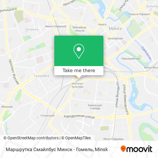 Маршрутка Смайлбус Минск - Гомель map