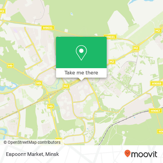 Евроопт Market map