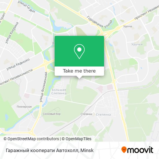Гаражный кооперати Автохолл map