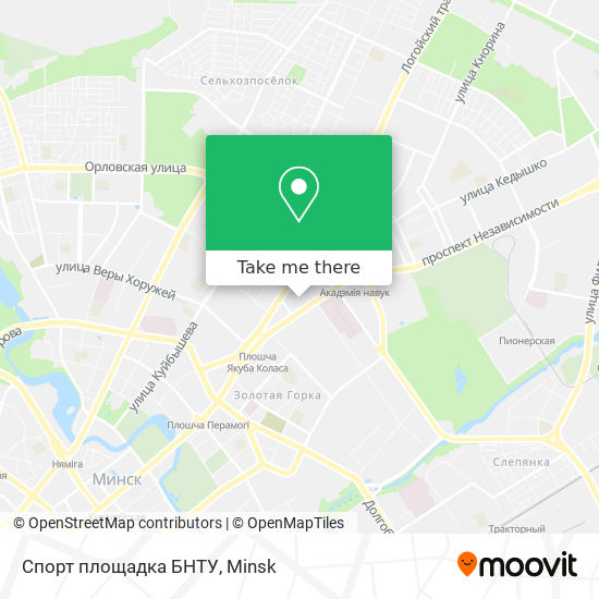 Спорт площадка БНТУ map