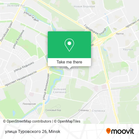 улица Туровского 26 map
