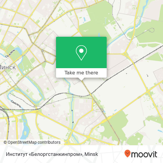 Институт «Белоргстанкинпром» map