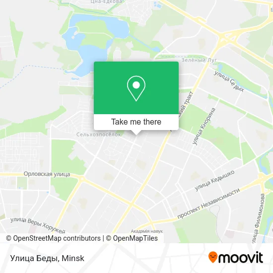 Улица Беды map