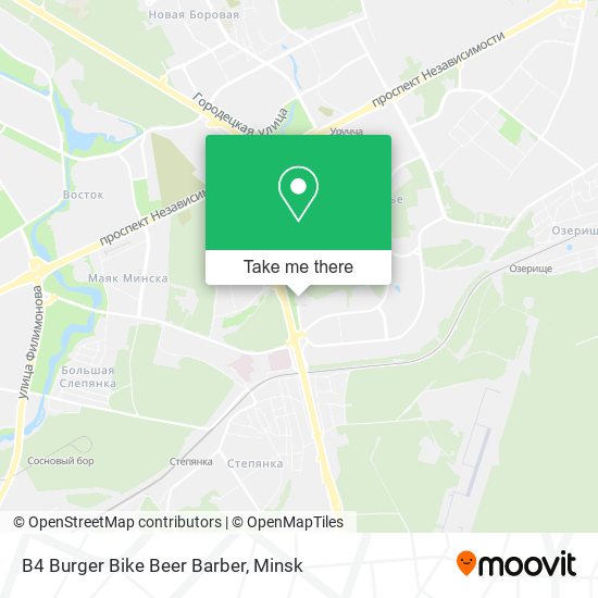 B4 Burger Bike Beer Barber map