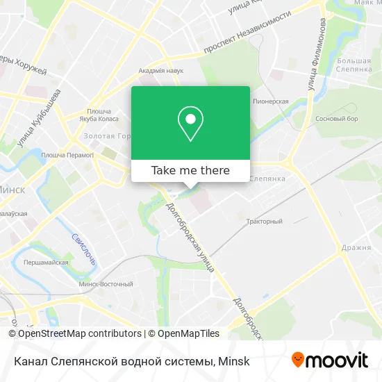 Канал Слепянской водной системы map