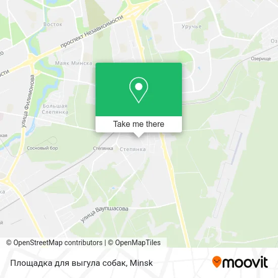 Площадка для выгула собак map