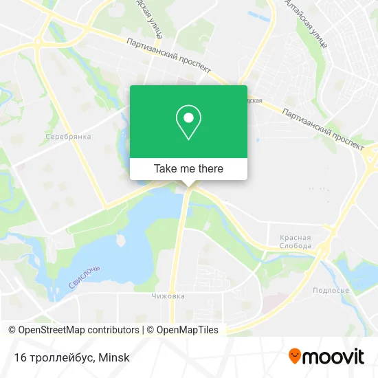 16 троллейбус map