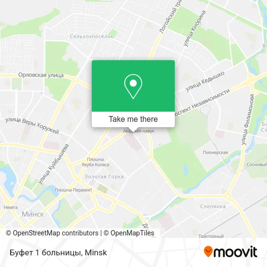 Буфет  1 больницы map