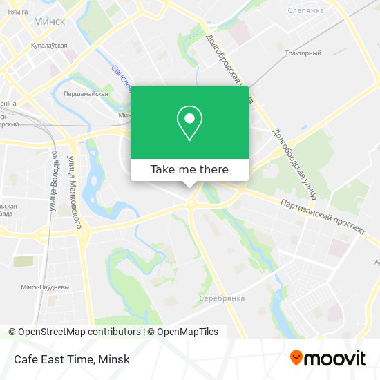 Cafe East Time map