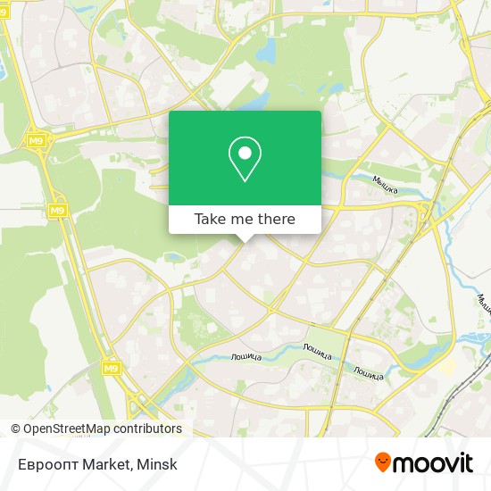 Евроопт Market map