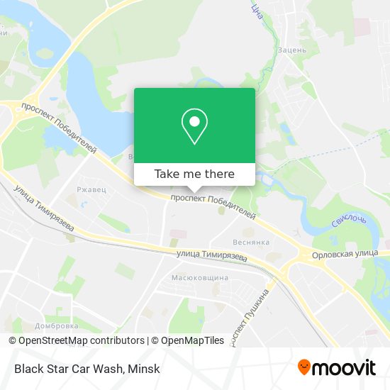 Black Star Car Wash map