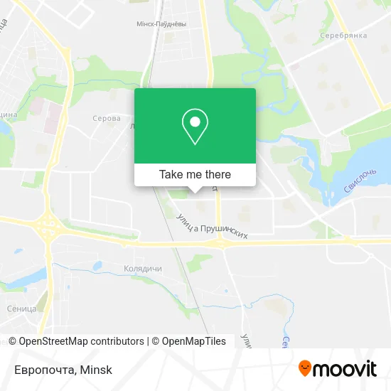 Европочта map