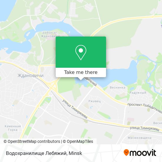 Водохранилище Лебяжий map
