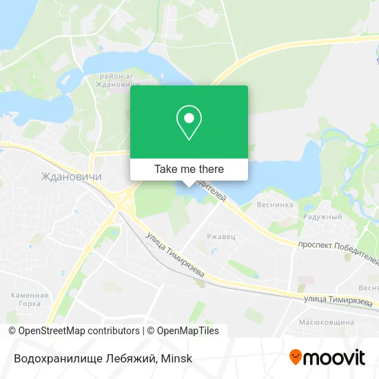 Водохранилище Лебяжий map
