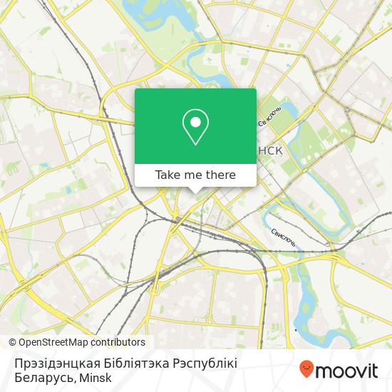 Прэзідэнцкая Бібліятэка Рэспублікі Беларусь map