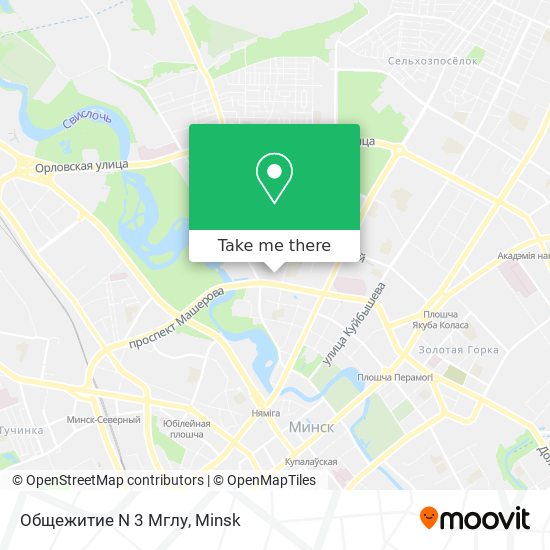 Общежитие N 3 Мглу map