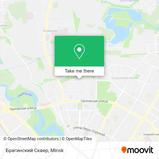 Брагинский Сквер map