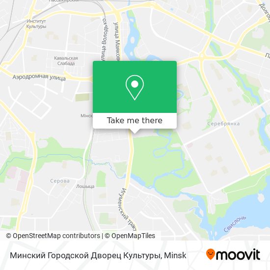 Минский Городской Дворец Культуры map