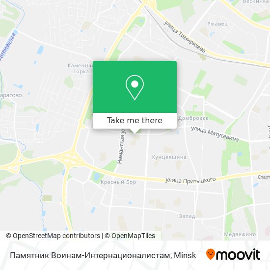 Памятник Воинам-Интернационалистам map
