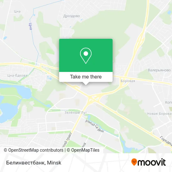 Белинвестбанк map