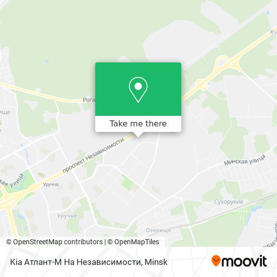 Kia Атлант-М На Независимости map