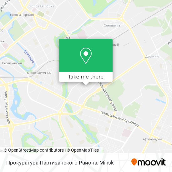 Прокуратура Партизанского Района map