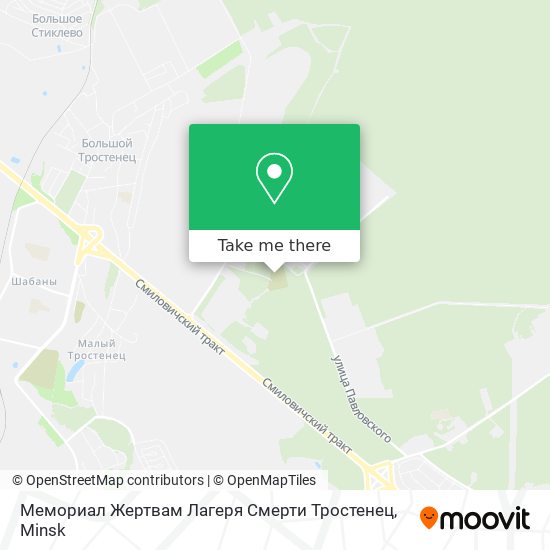 Мемориал Жертвам Лагеря Смерти Тростенец map