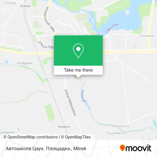 Автошкола Цаук. Площадка. map