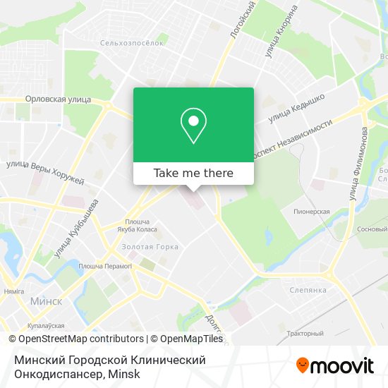 Минский Городской Клинический Онкодиспансер map