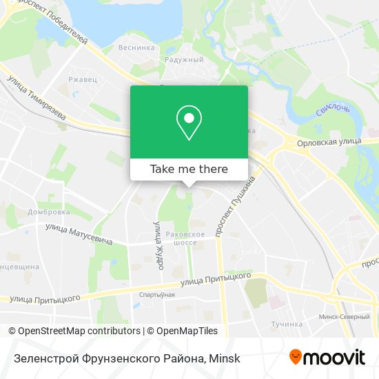Зеленстрой Фрунзенского Района map