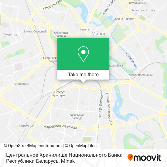 Центральное Хранилище Национального Банка Республики Беларусь map