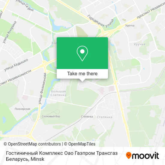 Гостиничный Комплекс Оао Газпром Трансгаз Беларусь map