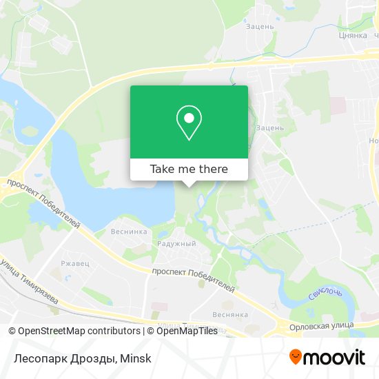 Лесопарк Дрозды map