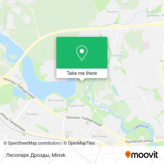 Лесопарк Дрозды map