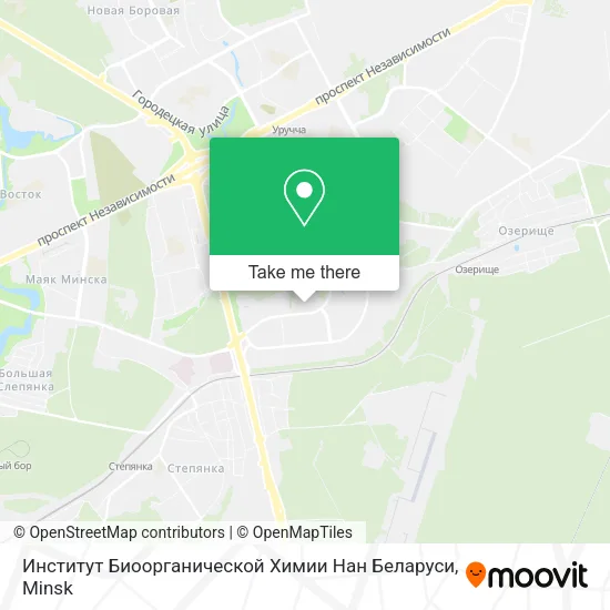 Институт Биоорганической Химии Нан Беларуси map