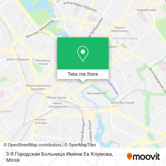 3-Я Городская Больница Имени Ев Клумова map