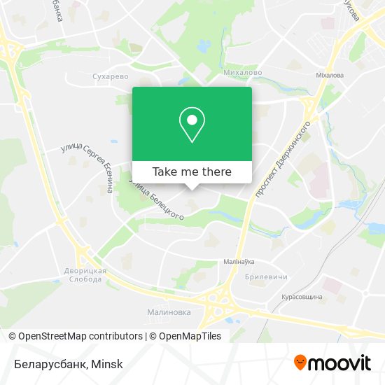 Беларусбанк map